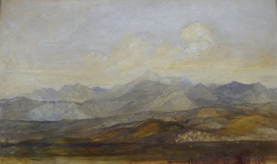 Les montagnes de Carrare depuis Pise - George Frederick Watts